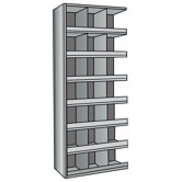 Hi-Tech Metal Bin Shelving Add-on Unit (21) 12" W x 12" H Bins with 3" Bin Fronts