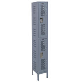 Heavy-Duty Ventilated Locker Double Tier 1 Wide (Assembled)