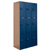 AquaMax Plastic Locker Triple Tier 3 Wide (Assembled)