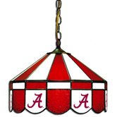 NCAA 16" Stained Glass Swag Lamp