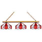 NCAA 3-Light Stained Glass Hanging Lamp