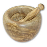 Olive Wood 6.2" Mortar and Pestle