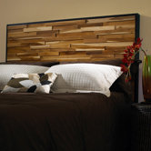 Reclaimed Wood Panel Headboard