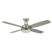 Saturn Ceiling Fan in Satin Nickel with Remote
