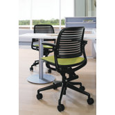 Cachet Upholstered Seat Swivel-Base Chair