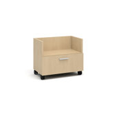 Turnstone Currency High Mobile Cart with Lateral Drawer
