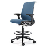 Think Upholstered Height Adjustable Drafting Stool