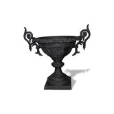 ResinStone Compote Urn with handles
