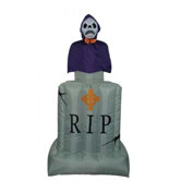 6' Halloween Inflatable Animated Tombstone