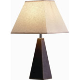 Obelisk Table Lamp in Chocolate