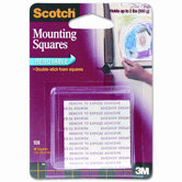 Precut Foam Mounting 1 Squares, Double-Sided, Removable, 16 Squares/pack