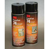 Ounce Aerosol Can FoamFast 74 Orange Spray Adhesive
