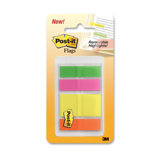 Self-Stick Highlighting Flags, 1/2", 1" 6/PK, AST