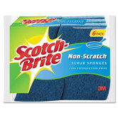 Scotch-Brite Non-Scratch Multi-Purpose Scrub Sponge, 6/Pack