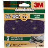 3 Count 5" 60 Grit 8 Hole Hook & Loop SandBlaster Sanding Discs 9521ES