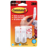Small Hook with Command Adhesive