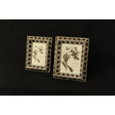 Capiz Hexagon Weave Picture Frame