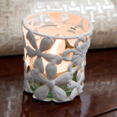 Metal Lace Floral Votive