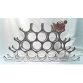 22 Bottle Cast and Polished Solid Aluminium Wine Rack