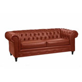 Leather Tufted Sofa