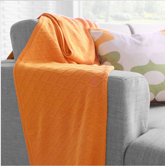 Current Throw in Orange
