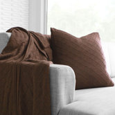 Current Organic Pillow in Chocolate