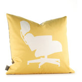 Modern Classics Pillow in Sunflower and Chocolate