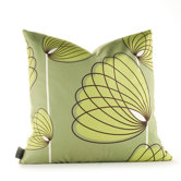 Aequorea Lotus Pillow in Grass and Lime