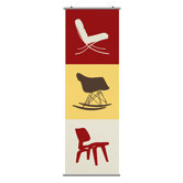 Modern Classic 2 Slat in Scarlet and Sunflower
