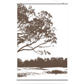 Morning Glory 48" x 72" Tree 2 Slat in Chocolate