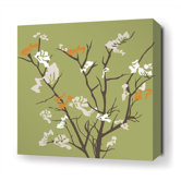 Ailanthus Stretched Wall Art in Grass / Sunshine