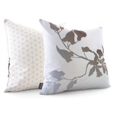 Morning Glory Throw Pillow in Sky
