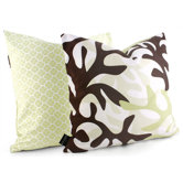 Reef Throw Pillow in Moss