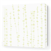 Pussy Willows Stretched Wall Art in White and Dew