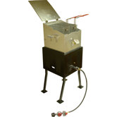V Bottom Deluxe Multi-Purpose Portable Propane Outdoor Cooker Package