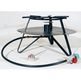 Heavy Duty Jet Burner Outdoor Cooker Package with Baffle and Flat Bar Legs