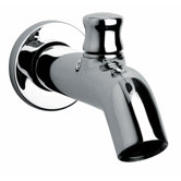 Jewel Shower Series Cast Brass Traditional Tub Spout with Diverter