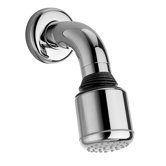 Jewel Shower Series Adjustable Anti Lime Shower Head with Cast Brass Shower Arm