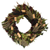 Vintage Sauvignon Square Wreath