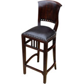 Barhocker aus Plantagenteakholz