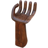 Barhocker "Hand" aus Akazienholz