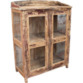 Glast&uuml;rschrank "JH1-33" aus Shishamholz massiv