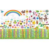 Peel and Play Flower Garden Wall Play Set