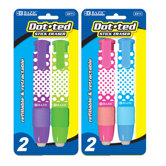 Dot.ted Retractable Stick Erasers (Set of 2)