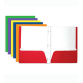 2-Pockets Portfolios with 3-Prong Fastener