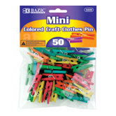 50 Ct. Mini Colored Clothespins Set
