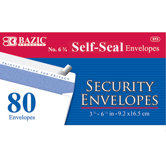 80 Ct. Self-Seal Security Envelopes (Set of 24)