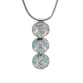 Livia Metal Snake Chain Crystal Pendant