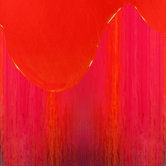 Orange Drip Wall Art