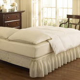 EasyFit  Wrap Around Solid Ruffled Bed Skirt